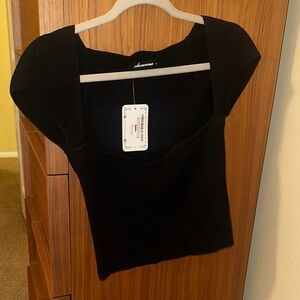 Olivaceous Black Crop Top